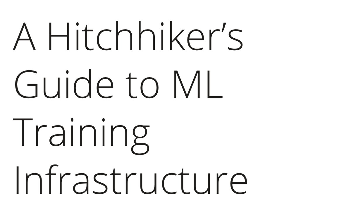 loganthorneloe's tweet photo. Read this to get started learning ML infra.

This is an excellent high-level overview of important considerations in ML training from CMU. It touches on:

- hardware
- memory
- the ML experimentation process

https://t.co/RTWm0Ecni1 https://t.co/IEI9imV7ff