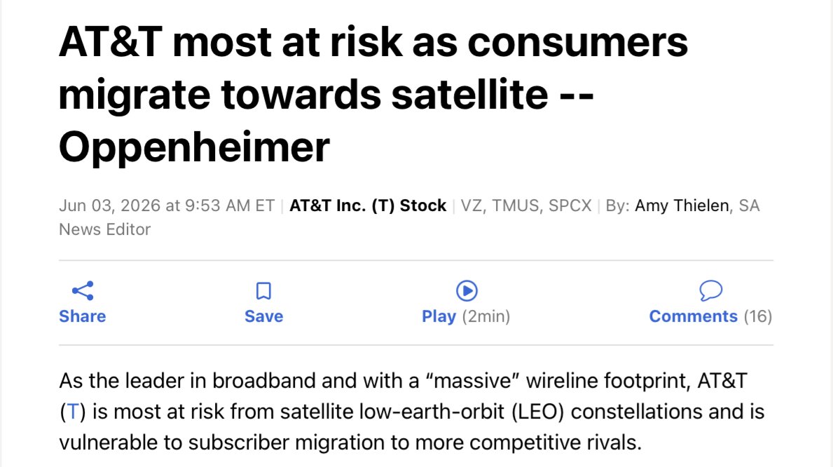 Fin_Eng_Net's tweet photo. $SPCX

for sure one of the truly interesting pieces inside SpaceX — satellite broadband, and with a lag, phone connections.

the connectivity segment of SpaceX — i.e. “Starlink” — is the only profitable one with convincing numbers.

but this one alone hardly justifies the hype. https://t.co/cXygvmVoeA