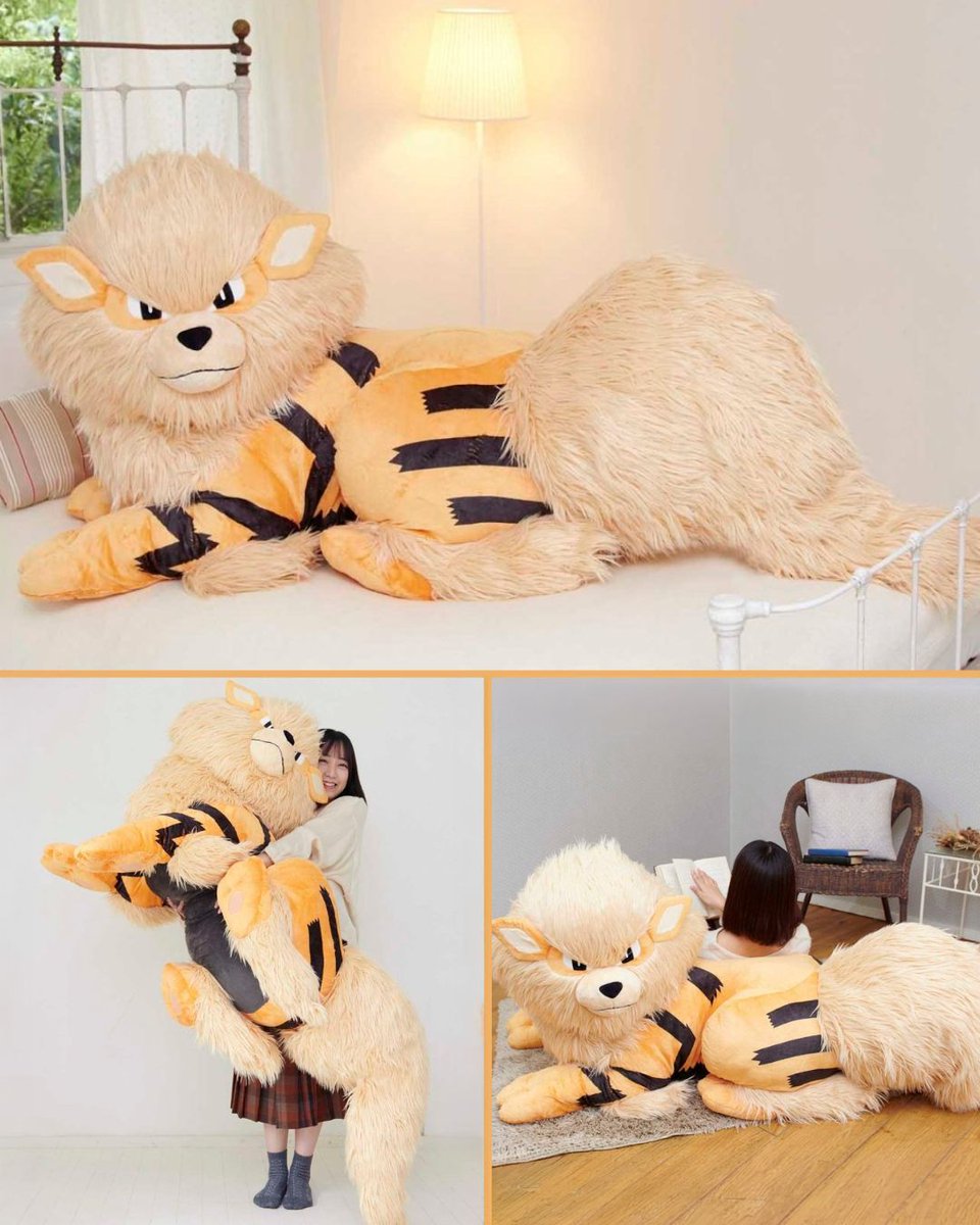 mecchaJP's tweet photo. Forget a normal cushion. The Plush Bed Arcanine XXL is the loyal companion every Trainer dreams of. 🐶🔥

#Pokemon #Arcanine https://t.co/mevJ7RuPdS
