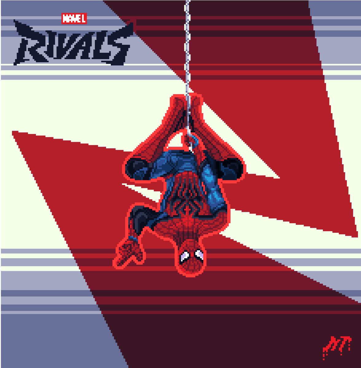 mrsollty's tweet photo. Marvel Rivals Spider-Man.
 #pixelart #aseprite #spiderman #marvelrivals #marvelrivalsfanart #spidermanbrandnewday https://t.co/b9RhzMJtjJ