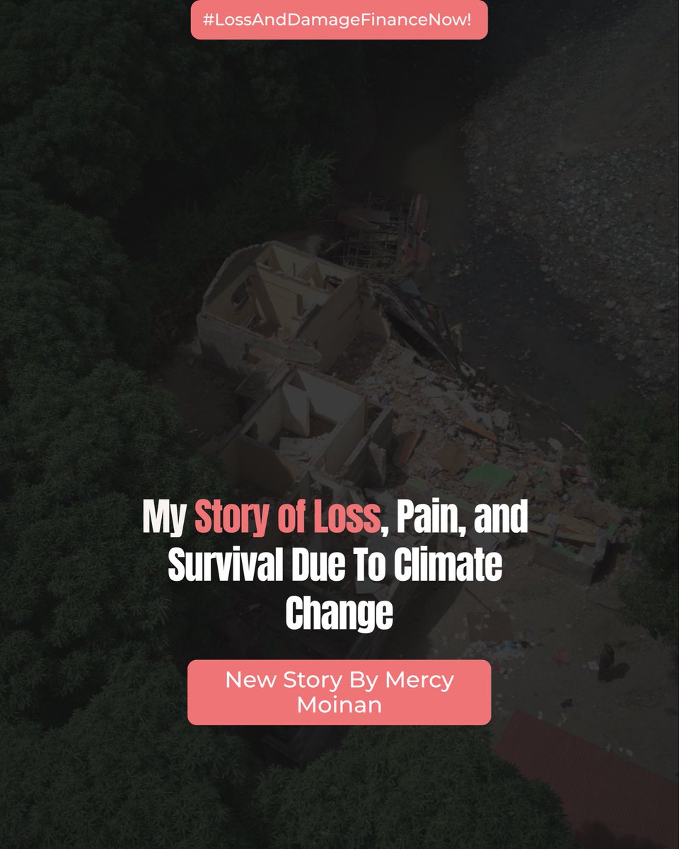 LossDamageYouth's tweet photo. Heartbreaking stories like Mercy's show exactly why we launched the #LossAndDamageFinanceNow! campaign.

Read Mercy's story and join the call for climate justice. 

🔗 Read story here: https://t.co/scM5iGu6ij

Know more about the campaign here: https://t.co/Izf42eBVag https://t.co/zFi1ftXnyI