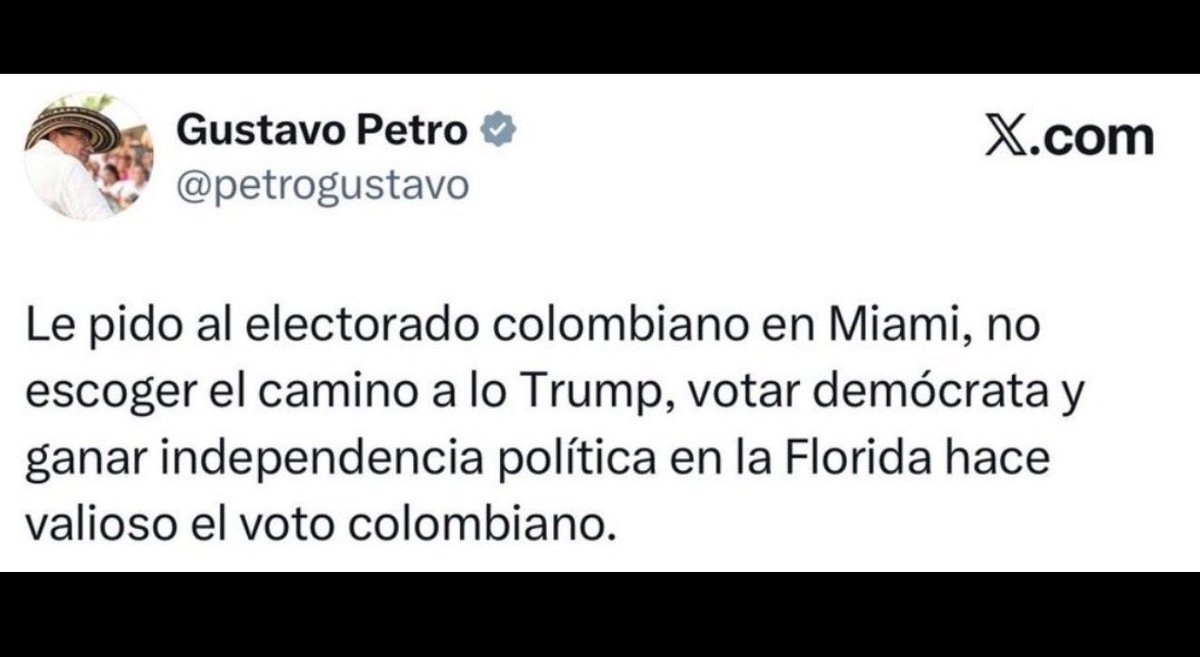 camendoz's tweet photo. @ernestosamperp @HELIODOPTERO @POTUS @AbelardoPTE Ahh pero Petro puede hacerlo o también fue a sus espaldas!! https://t.co/hfYmWcMOOr