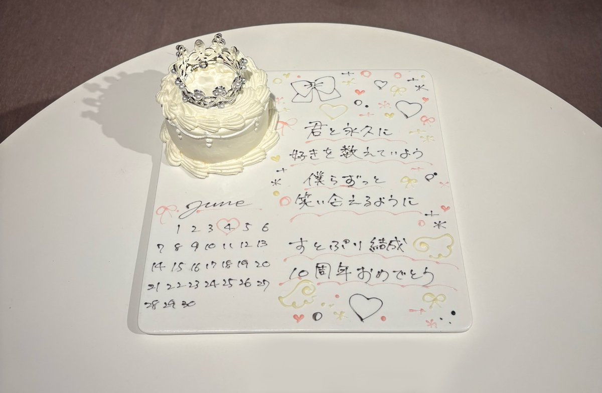Mika_nemu15's tweet photo. ⋆.˚⊹⁺ 𝟷𝟶𝚝𝚑 𝙰𝚗𝚗𝚒𝚟𝚎𝚛𝚜𝚊𝚛𝚢.*･ﾟ✧︎.*

たくさんの"楽しい"を届けてくれてありがとう

これから先もたくさんの"楽しい"や 幸せ が溢れていますように

#すとぷり10周年 https://t.co/0VpW9mV4RW