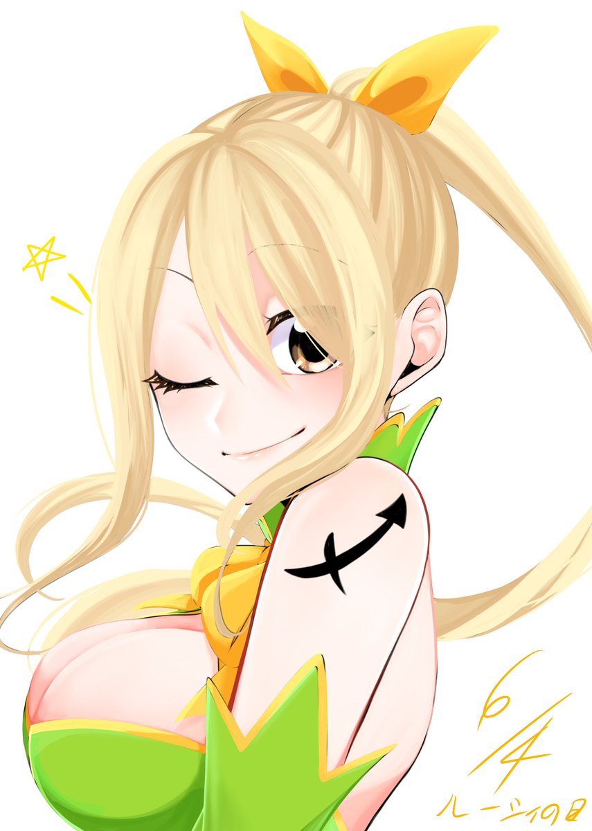 MAMINUSI1122's tweet photo. ルーシィの日！！！
人気投票一位おめでとうルーシィッッ！！！！
後半２枚は絵茶で描きました！！ https://t.co/zA16RFAI8B