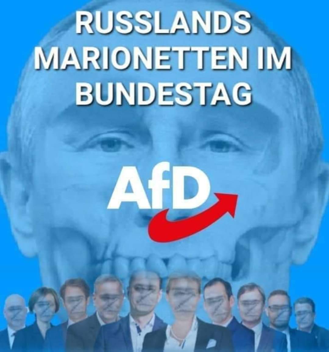 BNotaccount's tweet photo. @SteffenKotre Gebt doch zu, dass Ihr nur neue Direktiven zur Eingliederung Deutschlands ins Putin'sche Reich und nen Koffer mit 200-Euro-Scheinen abholen wollt, oder? Zumindest der Frohnmaier steht ja unter "absolutem russ. Einfluss", oder nicht? #AfDsindVaterlandsverräter #AfDVerbot https://t.co/0m3oMxuH9t