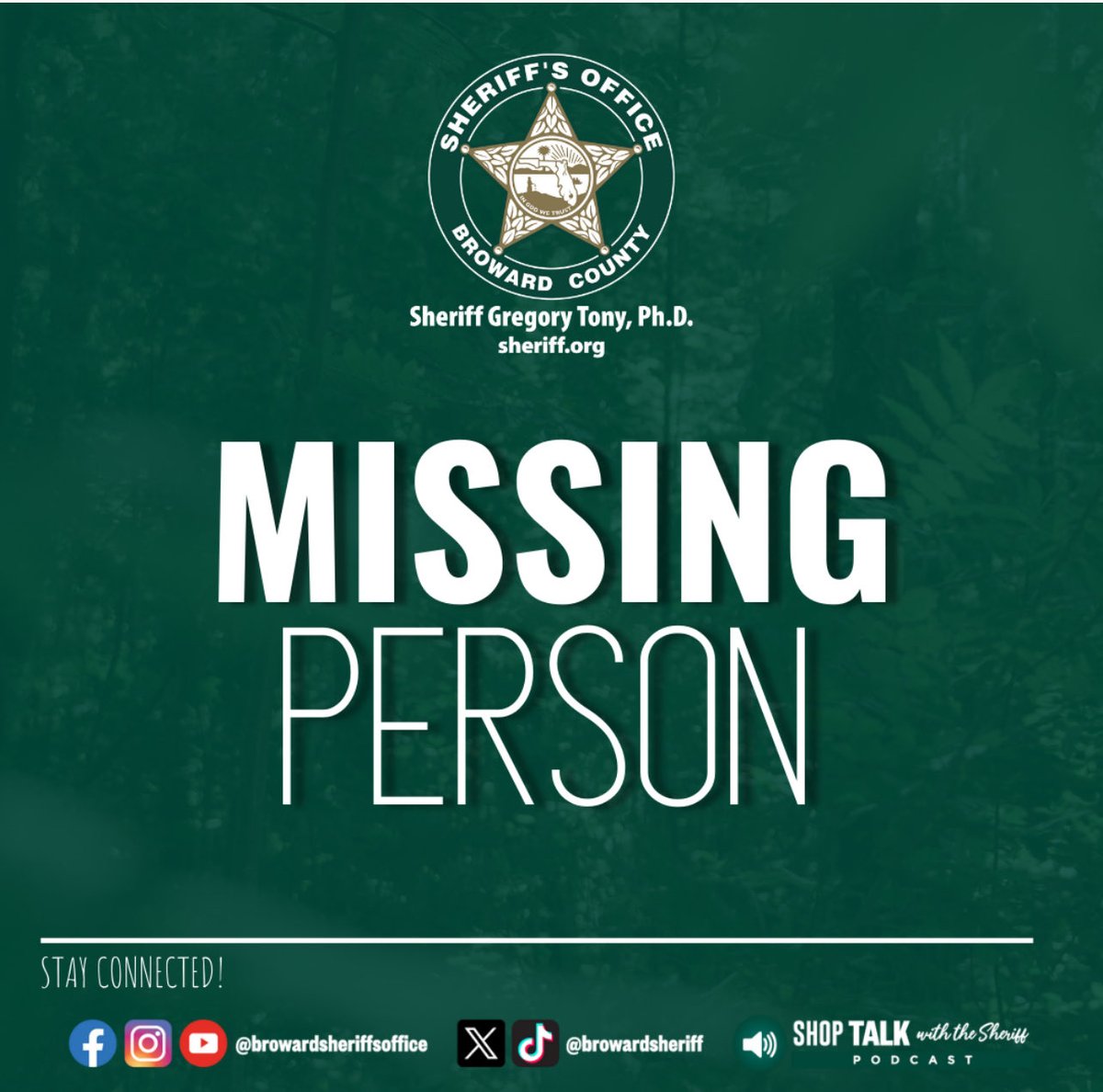browardsheriff's tweet photo. MISSING PERSON ALERT: Have you seen 14yo Gerochel Cephas missing from Lauderdale Lakes? She was last seen on 5/30 near the 3200 block of West Oakland Park Boulevard. Anyone with info should call 954-321-4268. https://t.co/7xErQt5Vug https://t.co/yzJOWVC5uY