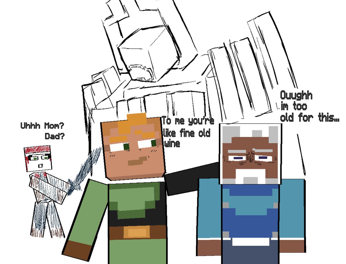 Dogwate60851962's tweet photo. They got older🥹 #Minecraft https://t.co/Micg04xES0