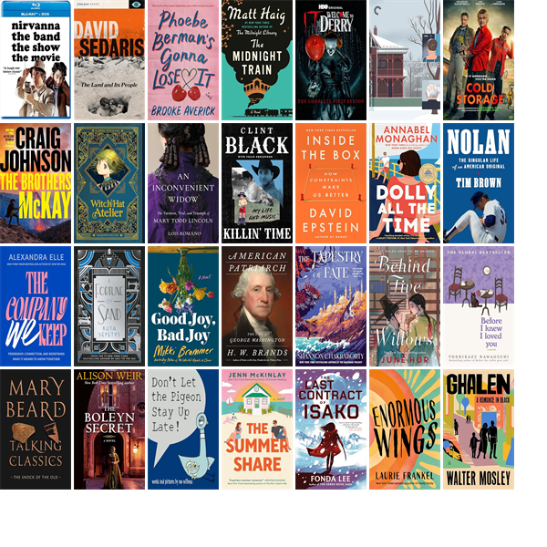 haynerlibrary's tweet photo. This week The Hayner Public Library District has 105 new books and six new movies.  New items include Nirvanna. https://t.co/6Gzr1J40zF https://t.co/0C7p7hv2qD