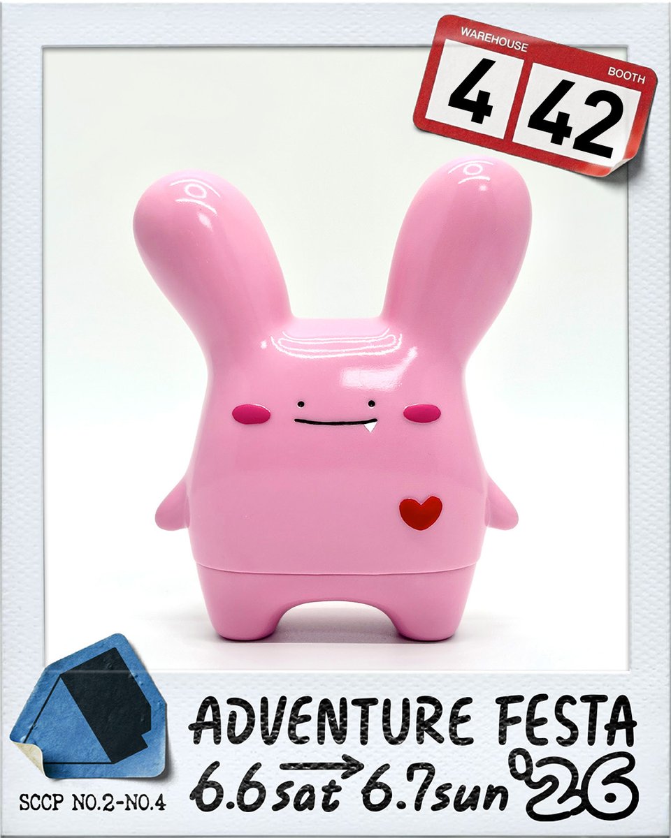adventure_festa's tweet photo. ADVENTURE FESTA ✸ 2026
■ Booth：4-42_ Rabitt Planet / Solange Family
■ Artist：Rabitt Planet

–
[ ADVENTURE FESTA 2026 ]
Date: June 6th (Sat.) – June 7th (Sun.)
Venue: SCCP TAIPEI, TAIWAN
Ticket: https://t.co/0gsDO4uZ4g #AF2026
#AF2026 #AF https://t.co/e2DWxOCvjO