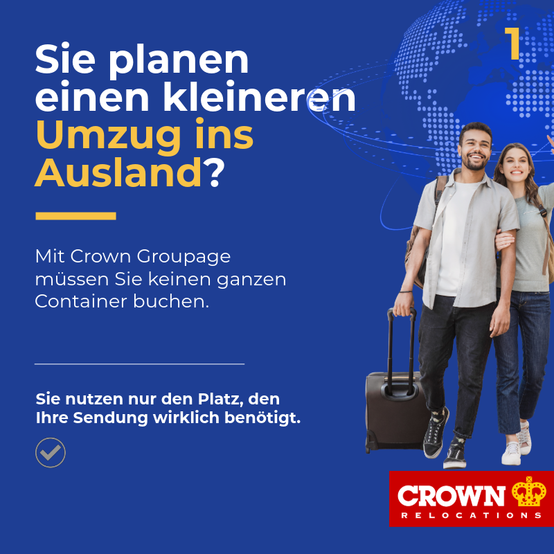 CrownRelo's tweet photo. Kleiner Umzug ins Ausland? Mit Crown Groupage buchen Sie keinen ganzen Container, sondern nur den Platz, den Ihre Sendung wirklich benötigt.

Professionelle Verpackung, sicherer Transport und Zustellung am Zielort inklusive.

👉 Mehr erfahren: https://t.co/DfyumPws7d

#CrownRelocations #CrownGroupage #UmzugInsAusland #Relocation