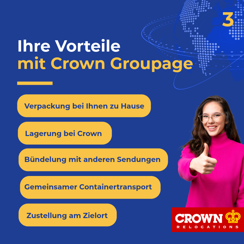 CrownRelo's tweet photo. Kleiner Umzug ins Ausland? Mit Crown Groupage buchen Sie keinen ganzen Container, sondern nur den Platz, den Ihre Sendung wirklich benötigt.

Professionelle Verpackung, sicherer Transport und Zustellung am Zielort inklusive.

👉 Mehr erfahren: https://t.co/DfyumPws7d

#CrownRelocations #CrownGroupage #UmzugInsAusland #Relocation