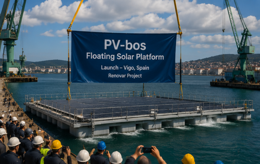 _techfyle_'s tweet photo. The launch of Spain's floating solar platform is the country's entry into a uniquely new category of renewable energy.
https://t.co/lwjjWO1Fmv https://t.co/V6t6sZ1XU6