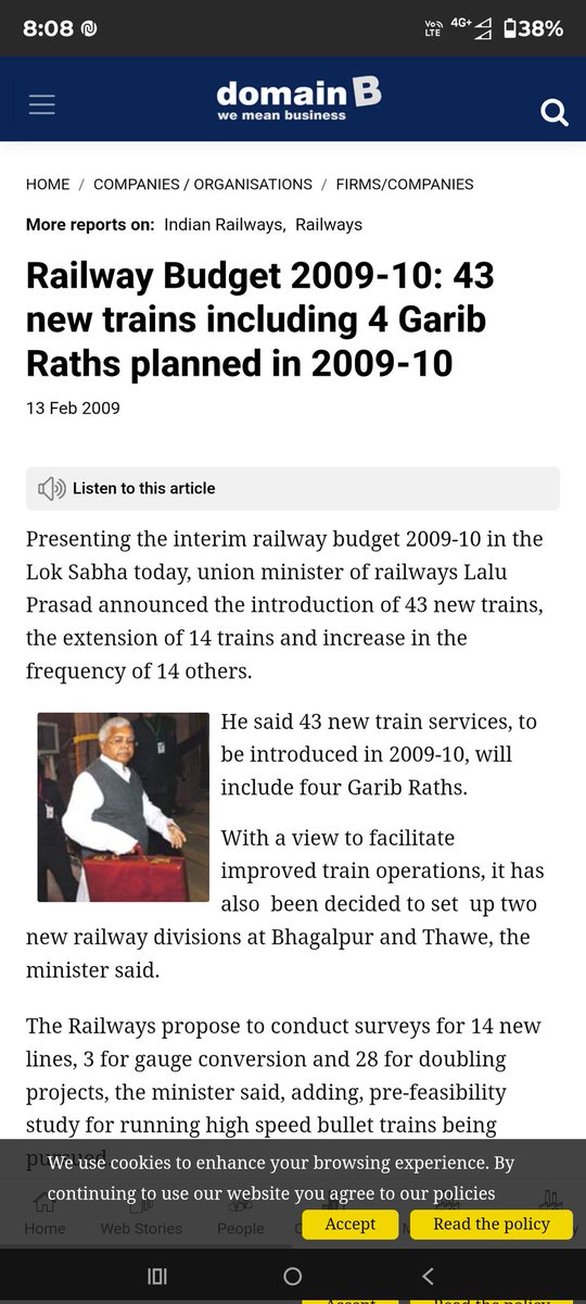 BaidyanathdhamT's tweet photo. 2009 के रेल बजट में तत्कालीन रेल मंत्री ने भागलपुर एवं थावे रेलवे डिवीजन की घोषणा की थी।
2014-17 की रेलवे बोर्ड की मांग समीक्षा रिपोर्ट में सहरसा, दरभंगा, तिलैया डिवीजन व सहरसा ज़ोन को तकनीकी कारणों से खारिज किया गया,
परंतु इस रिपोर्ट में भागलपुर एवं थावे डिवीजन को अस्वीकार किए जाने का उल्लेख नहीं है।

यह साफ़ संकेत है कि भागलपुर डिवीजन की मांग आज भी प्रासंगिक और जीवित है।
सरकार व रेलवे बोर्ड को तुरंत इस पर प्रक्रिया शुरू करनी चाहिए।
@Bhagalpur_Bot

#भागलपुर_डिवीजन #Bihar #RailwayBudget #ThaweDivision