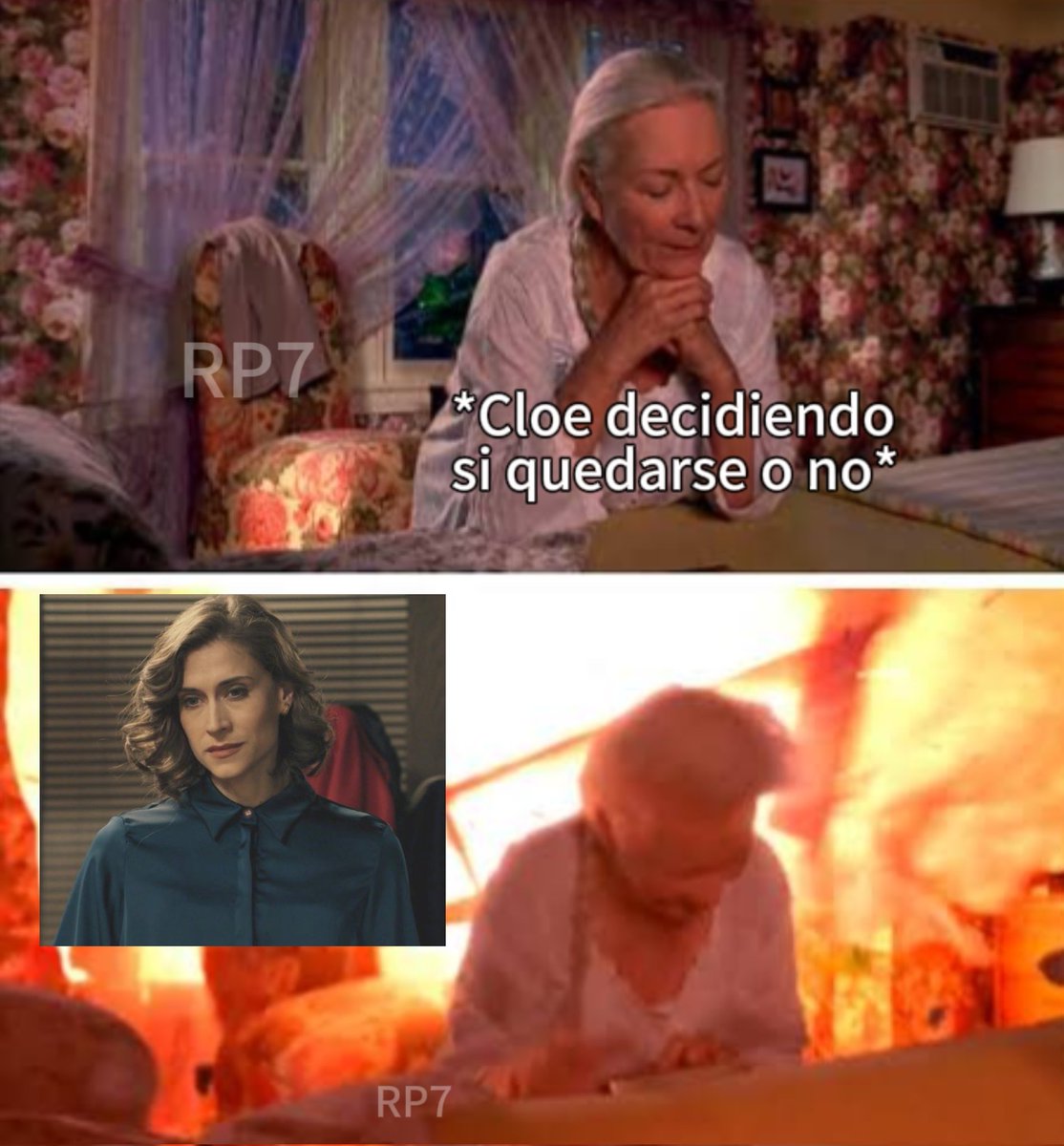 OficialRp7's tweet photo. Ay Cloe tampoco te podemos pedir milagros jajajajja 😂😂😂
#Cloedubois #marloe #AnteaRenovación 
#SueñosDeLibertad https://t.co/Hf5qAbDicp