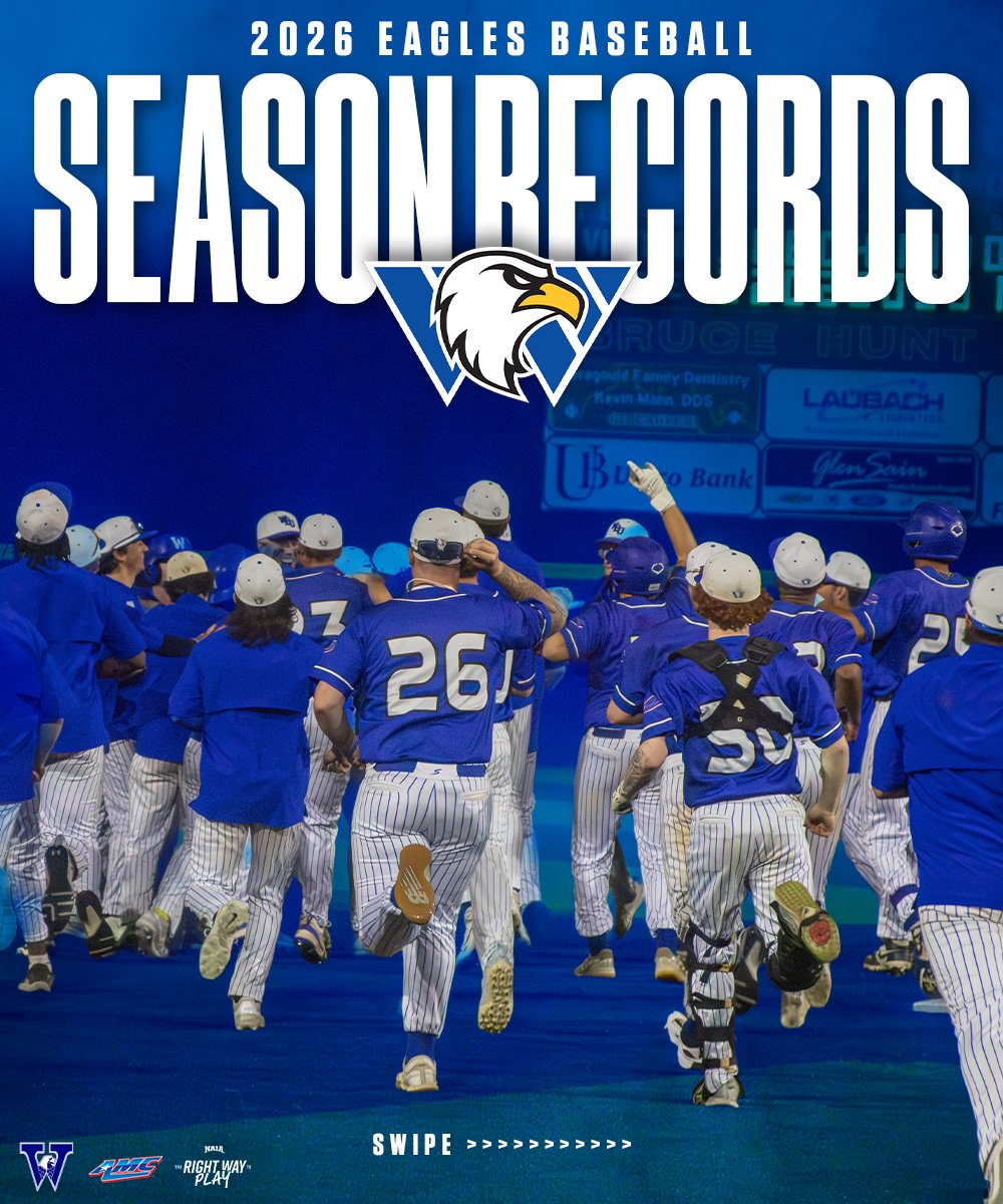 WBUEAGLES's tweet photo. @WBUEAGLES_BSB had a record-breaking season in 2026 💪🦅

Take a look at some of the records the Eagles broke this season!

#TakeFlight #TheRightWayToPlay https://t.co/JzG2JaF6um