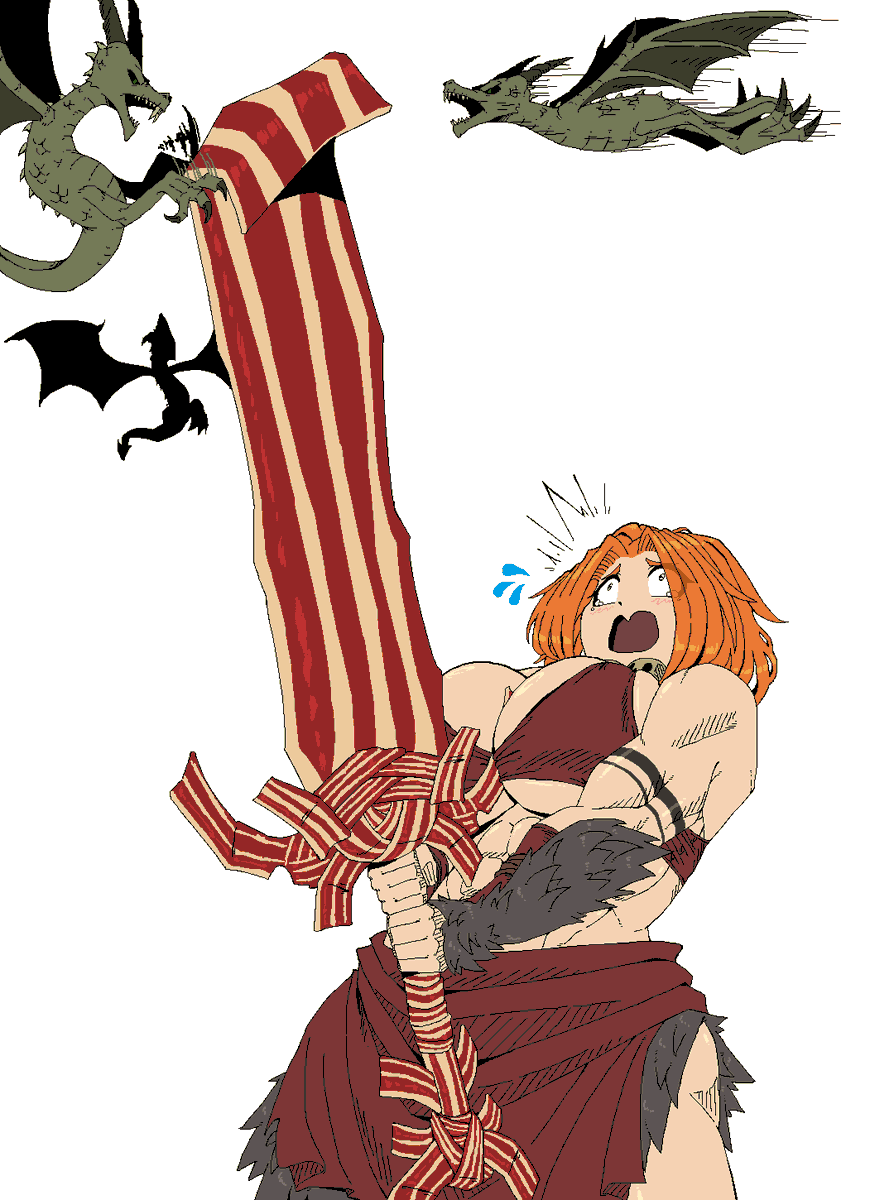 Goleninho's tweet photo. Hey a weapon that is also food is quite a grea ide- NOPE, NOPE, BAD IDEA! https://t.co/aOhZcl21lR