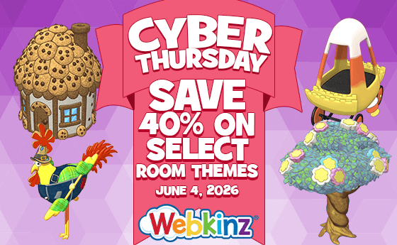 ganzestore's tweet photo. #CyberThursday --> TODAY, June 4, 2026 only
40% OFF select #Webkinz #Classic room themes and items
https://t.co/ELBkgai1sv
@webkinz https://t.co/onrgiQS4Sw
