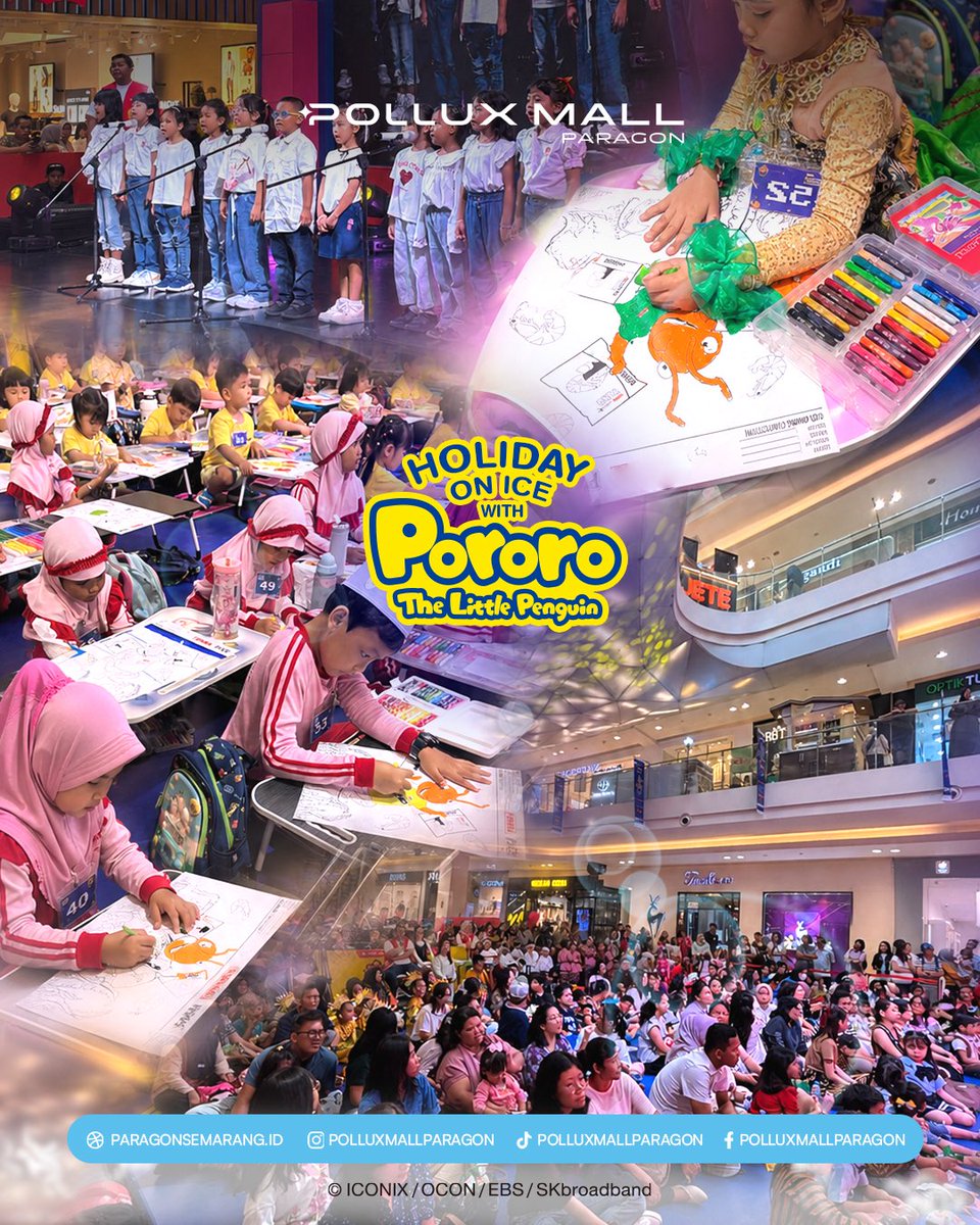 ParagonMall's tweet photo. ❄️☃️ KIDS ACTIVITY ALERT! ☃️❄️

Ajak si kecil mengikuti berbagai aktivitas seru, bermain, belajar, dan berfoto bersama karakter favorit mereka yang penuh keceriaan! ✨

📅 13 Juni – 19 Juli 2026
📍 Pollux Mall Paragon Semarang

Hubungi Marketing Communication:
📞 0877-0007-0111 https://t.co/kBzRHKU81Z