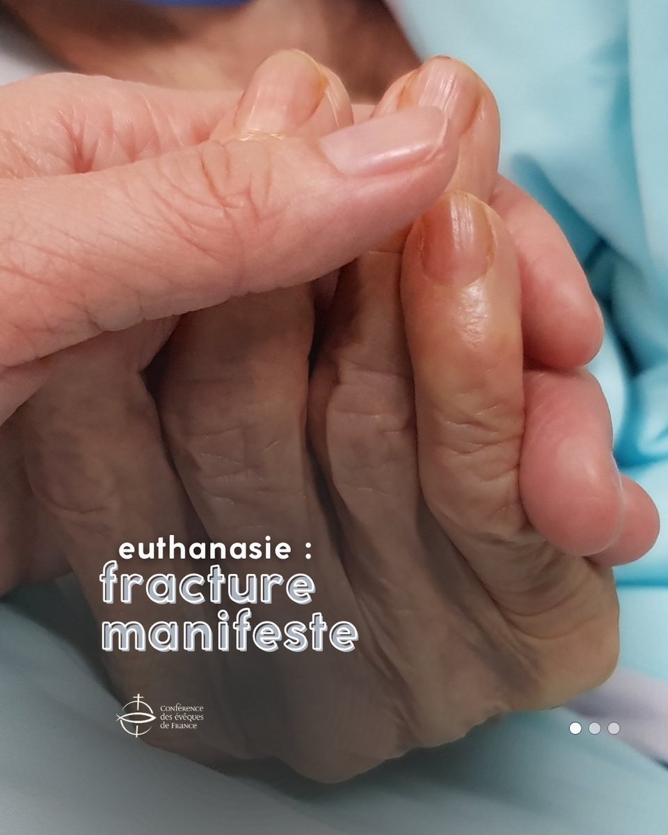 Eglisecatho's tweet photo. La proposition de loi sur la #findevie revient en troisième lecture à l'Assemblée nationale en juin, malgré l'absence manifeste de consensus politique et social à propos de l'"aide active à mourir". Une "imprudence morale" et un "irrespect démocratique" pour les évêques de France.