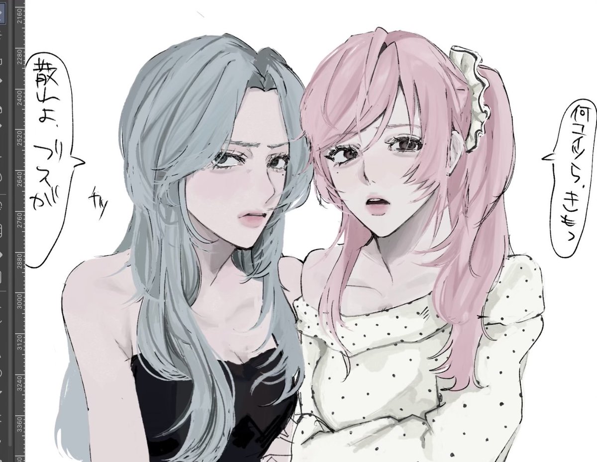s_n7o_'s tweet photo. こういう2人組が好きです卍
 #イラスト https://t.co/XeTaHtuEyr