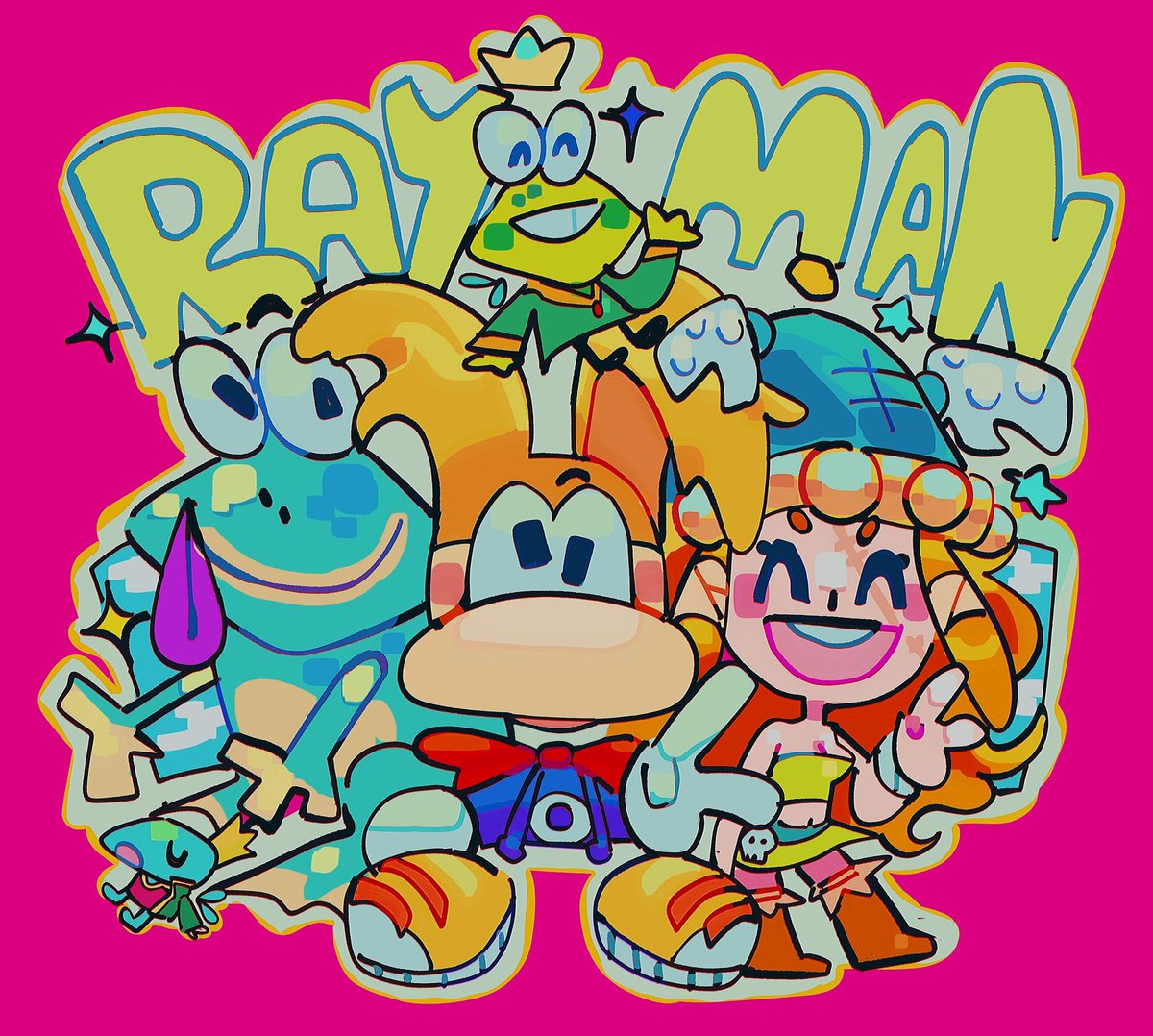 Nittyi1's tweet photo. Gald the gangs back 😤✨️
#Rayman https://t.co/j3lOW2Z2nM
