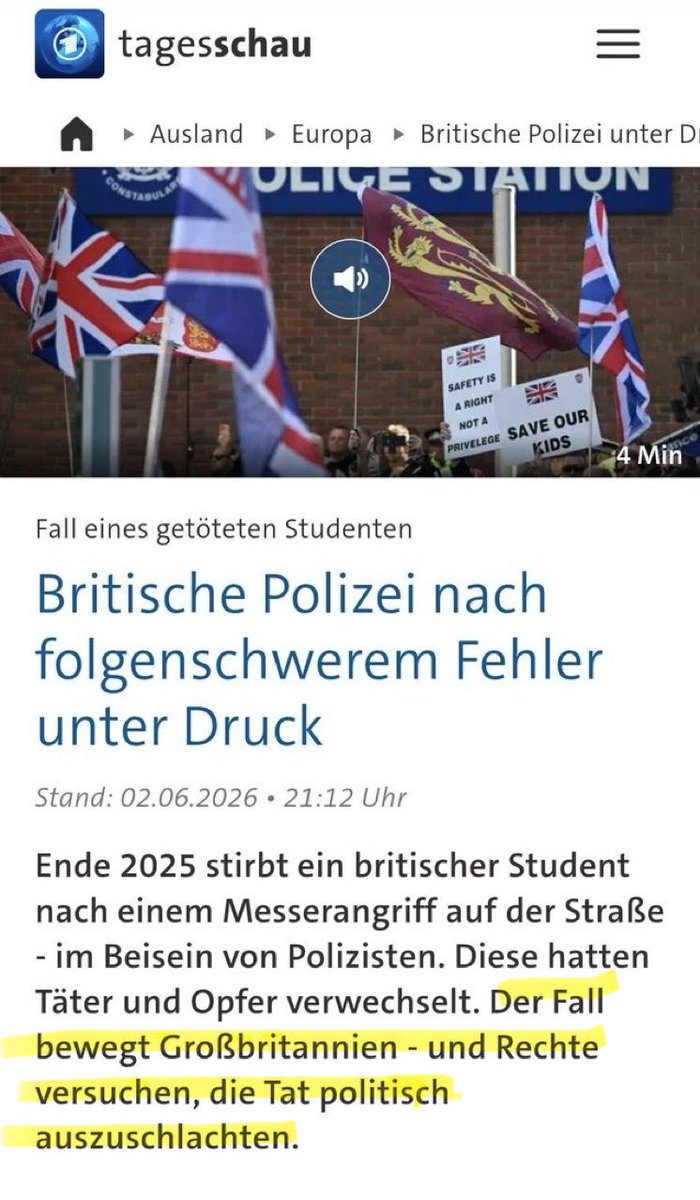 ainyrockstar's tweet photo. Endlich berichtet die Tagesschau. Größte Angst natürlich: Die Rechten, die die Tat ausschlachten könnten. 🤡 https://t.co/9EFa2WZQmI
