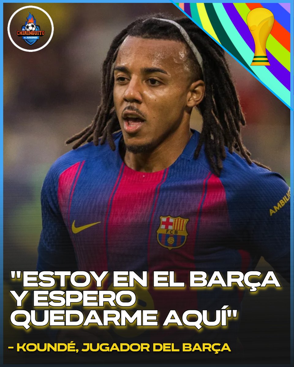 elchiringuitotv's tweet photo. ❤️💙 KOUNDÉ deja claro que quiere QUEDARSE en el BARÇA:

✍️ "Tengo contrato hasta 2030". https://t.co/VILdN1zxPh