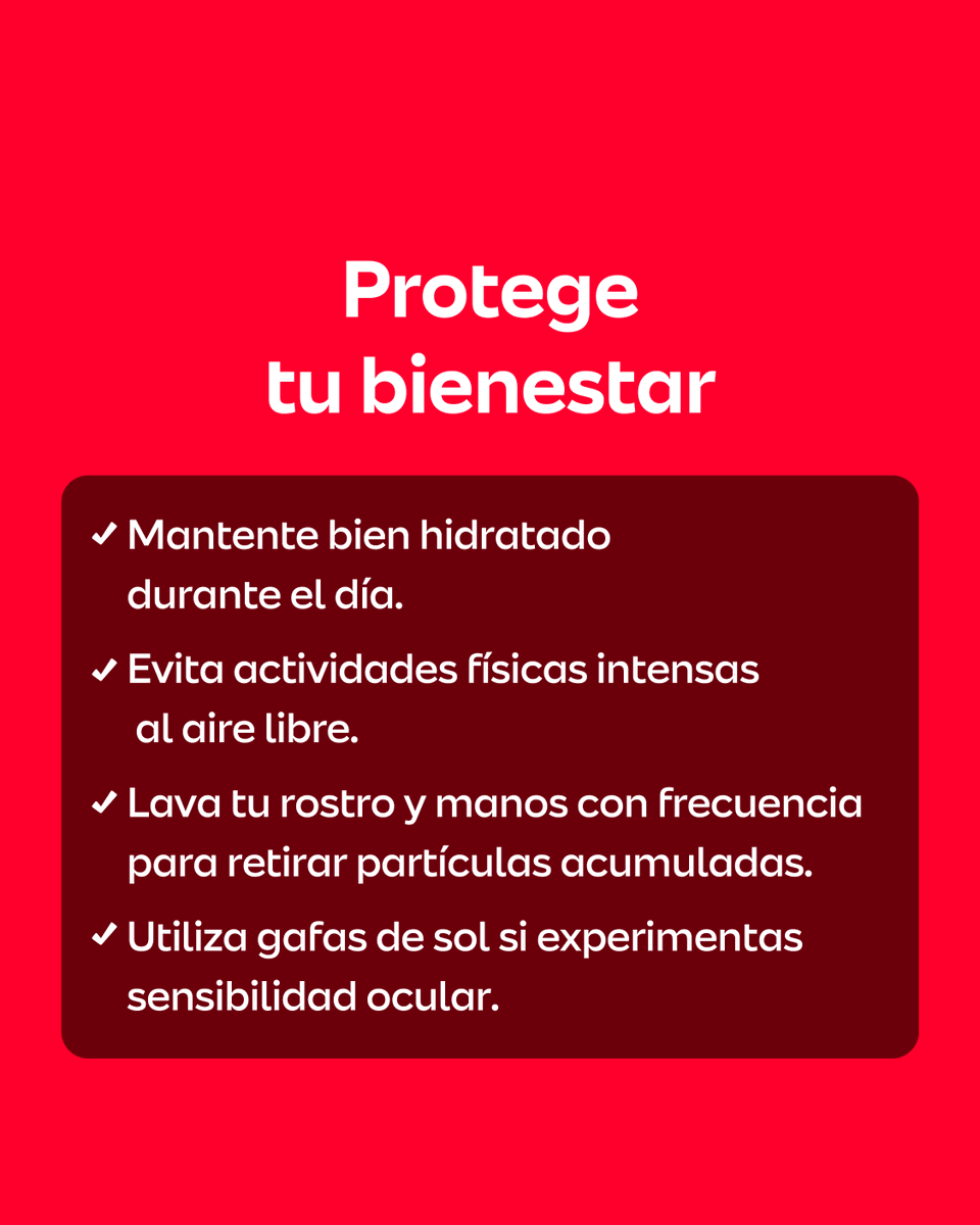 mapfresaludars's tweet photo. Durante la temporada de Polvo del Sahara, tomar medidas preventivas puede ayudar a reducir sus efectos en la salud.
La prevención también es una forma de cuidar lo que más importa. ❤️
#MAPFRE #Prevención #PolvoDelSahara #Salud https://t.co/iICBdylolY
