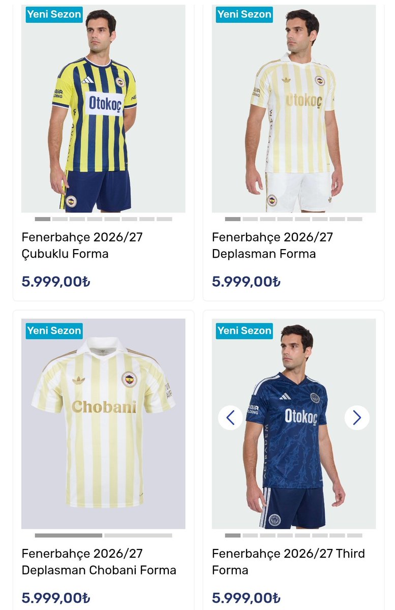 TekYolFener's tweet photo. Yeni sezon formalarımız, Fenerium'da 5.999 TL'den satışa sunuldu.

Uzun kollu forma: 6.999 TL
Promo forma: 8.999 TL https://t.co/V1MUyx7a5Q