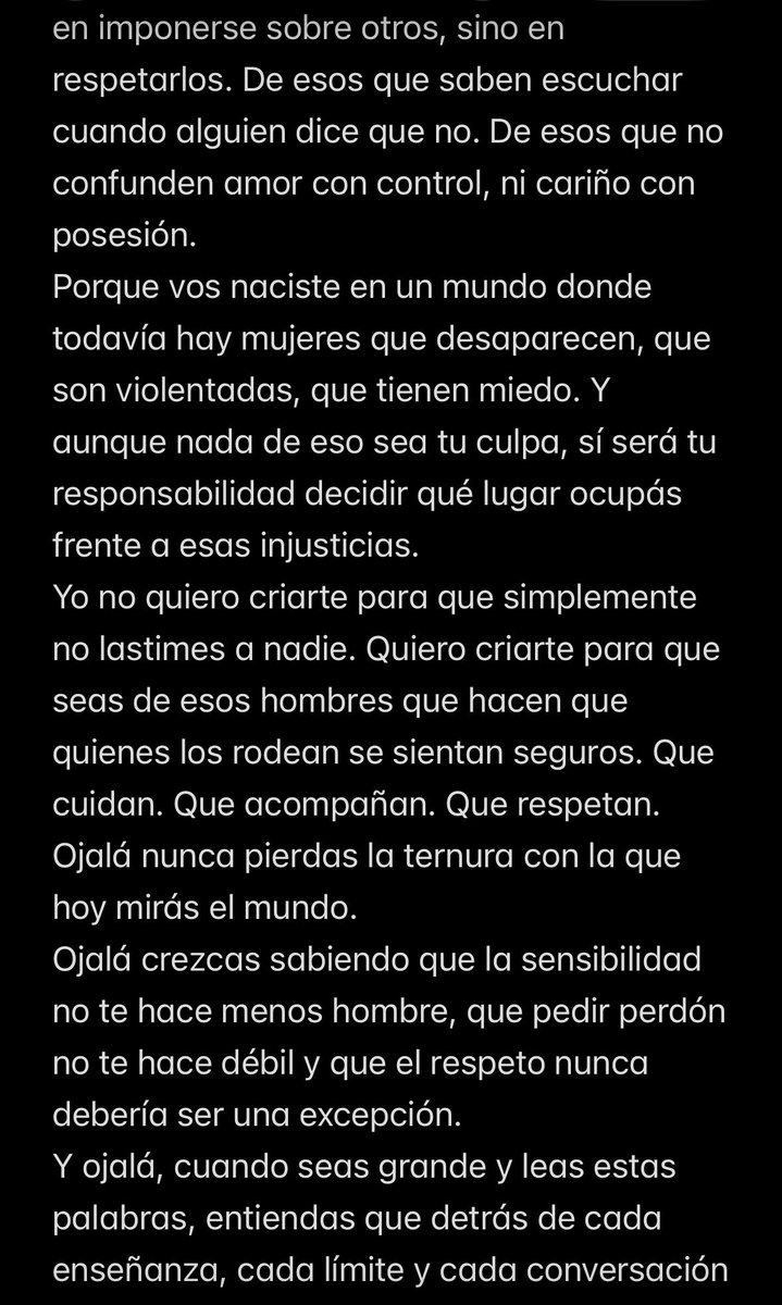 fl0rsi's tweet photo. A mi hijo.
Ni una menos.
#3J https://t.co/AJEpr0dHcg