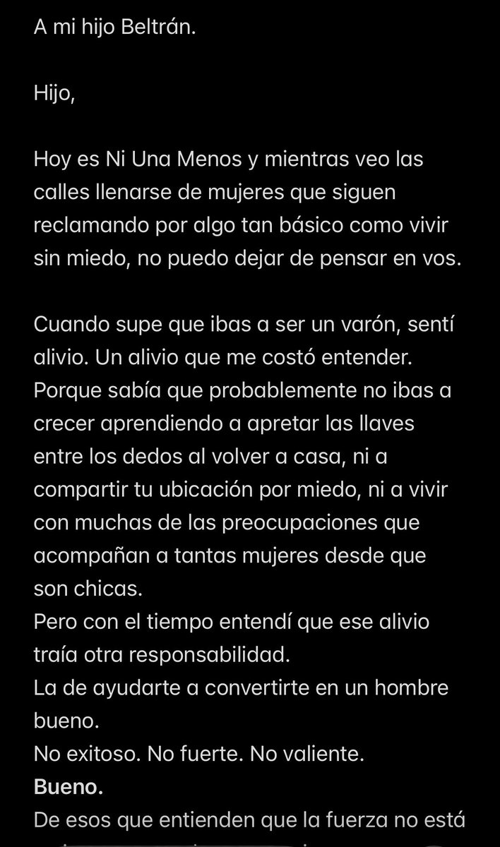 fl0rsi's tweet photo. A mi hijo.
Ni una menos.
#3J https://t.co/AJEpr0dHcg