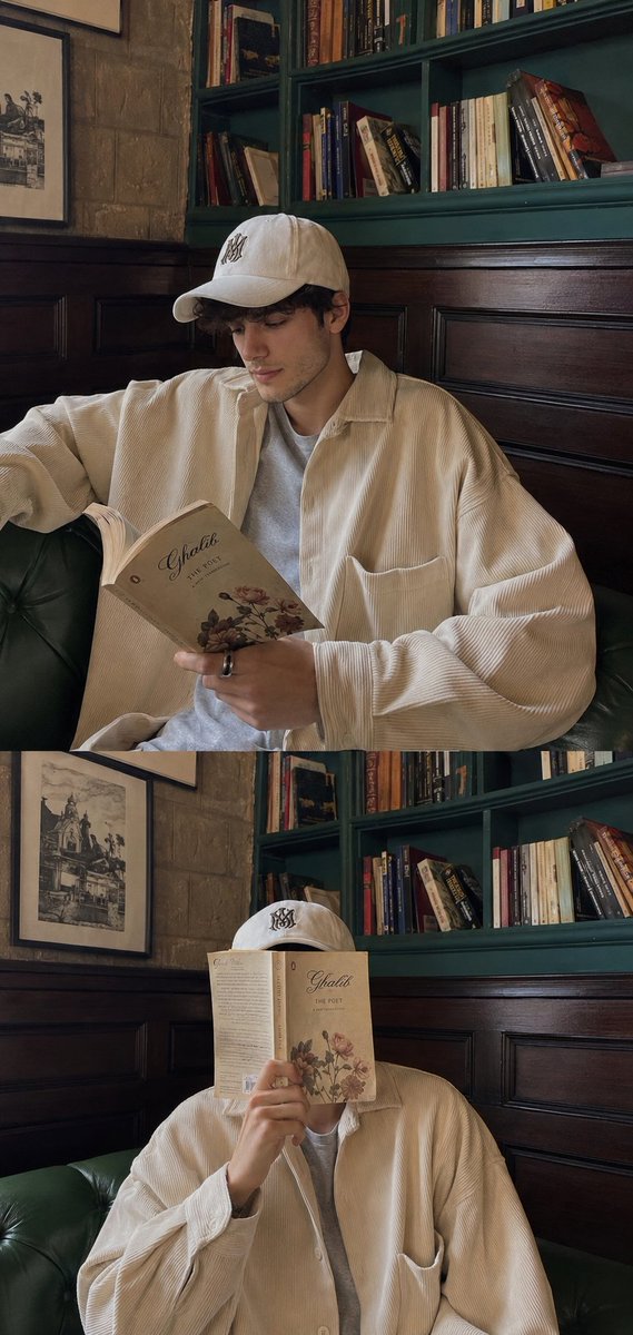 Aesthetic Cafe Library Lifestyle Collage