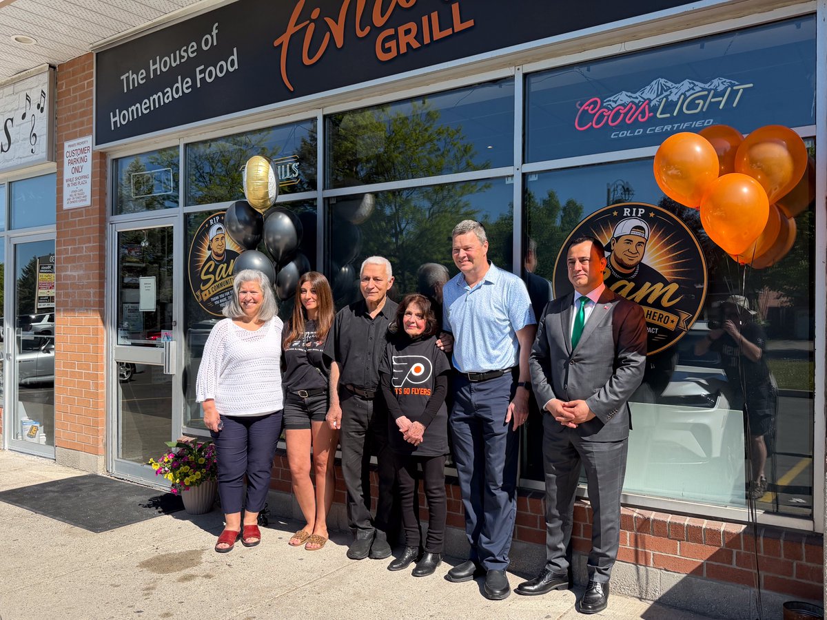 MichaelParsa's tweet photo. To honour his memory on what would have been Sam's 42nd birthday, Tina's Grill made a very generous donation to Welcoming Arms, helping them to provide warm meals to those in need.

Thank you so much to Mr. Saberi, Mrs. Saberi and Tina for your continued support for others in our community.

Happy Heavenly Birthday, Sam!

#SamsDayOfGiving
#AuroraOakRidgesRichmondHill