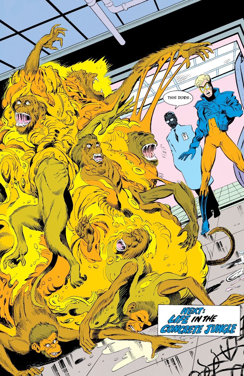 SmoothiJ's tweet photo. I wasn't expecting the earlier Animal Man stuff to also be so body horror and this mf to show up also. https://t.co/2x3pDLfmUT