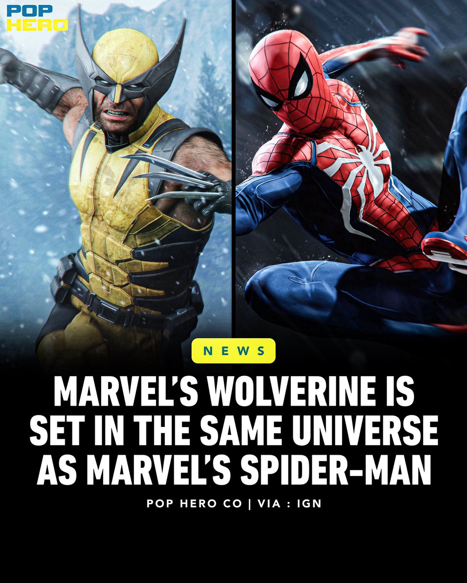 PopHeroCo's tweet photo. Creative director Marcus Smith confirms that Marvel’s ‘WOLVERINE’ is set in the same universe as Marvel’s ‘SPIDER-MAN’.

“But we don’t have any crossover. Spider-Man will not be making an appearance in Wolverine.” https://t.co/rVEE9tQlYP
