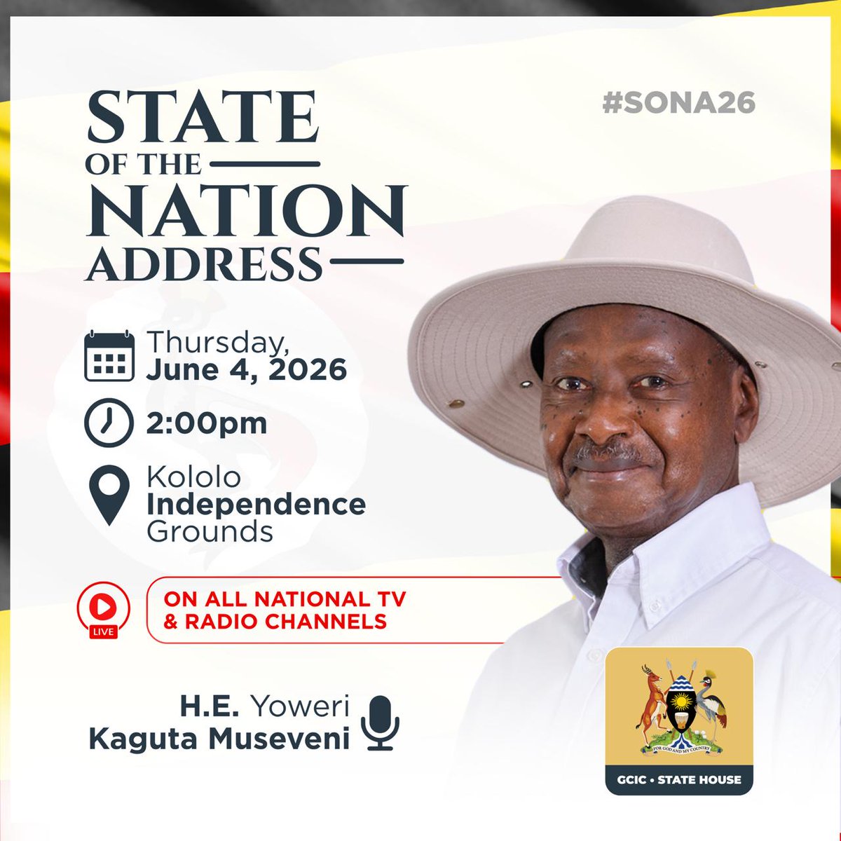 ayc_ug's tweet photo. #Bazzukulu, let's tune in...this is the most important address of the year to be delivered by our MzeeWaKazi @KagutaMuseveni https://t.co/6b1Uaal0UN