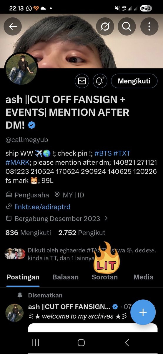 futoba68's tweet photo. @callmegyub Done all rules kak, wml 🫶✨️ https://t.co/SV4Xl4qgxo