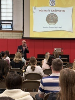 BerkeleyWWRSD's tweet photo. All WRSD Elementary Schools welcomed our incoming kindergarteners and their families to start our journey together.  Our fifth grade buddies were also excited to share information about our program with parents.  Welcome to WRSD and Berkeley School! https://t.co/bjNFLTFpdN