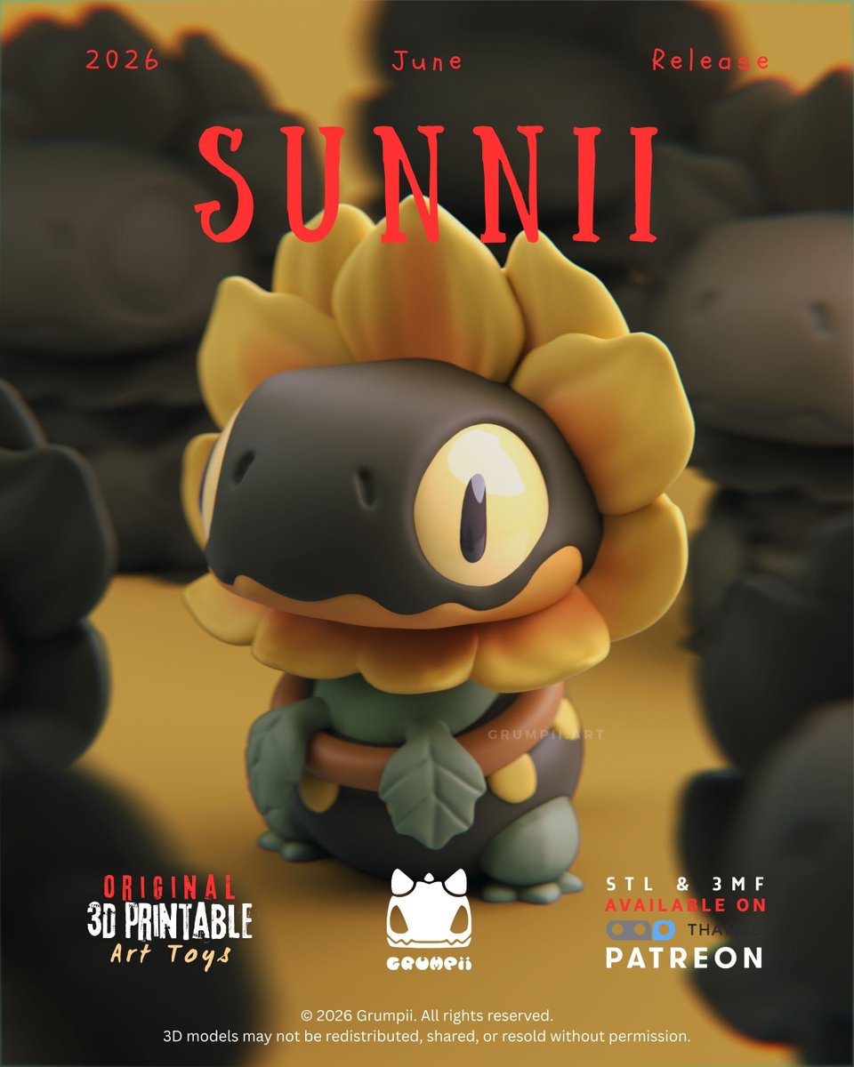 GrumpiiArt's tweet photo. Sunnii - a flower lizard inspired Sunflower 🌻 🦎 https://t.co/FoOsuVcK5Q