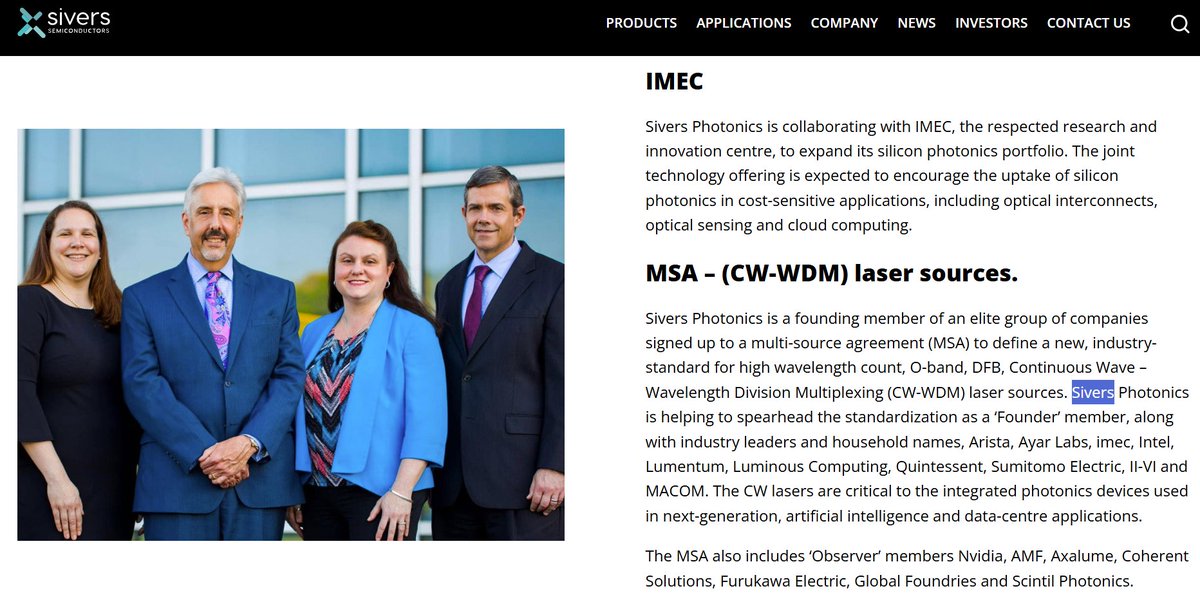Albert_TheVoid's tweet photo. Here is the list of partnering institutions in the PIXEurope Photonic Chip Pilot Line (and yes $SIVE is there through their IMEC partnership). As structured, the funding goes to academic institutions in the network.

So, to understand which companies might benefit, you need to research the industry partners for each institution. 

Luckily, I did the research for you. I only focus on EU publicly traded companies:

Sivers Semiconductors AB ($SIVE) – IMEC  
STMicroelectronics N.V. ($STM) – CEA-Leti  
Thales S.A.* – CEA-Leti / III-V Lab  
Nokia Corporation ($NOK) – CEA-Leti / IMEC  
BASF SE ($BAS) – ICFO  
ABB Ltd. ($ABBN) – ICFO

I might have missed some. I would love it if folks could update the list.

*I know Thales is primarily an aerospace and defence corporation, but they co-manage III-V Lab and participate in STARLight / photonixFAB silicon photonics projects.

Might be interesting @aleabitoreddit.