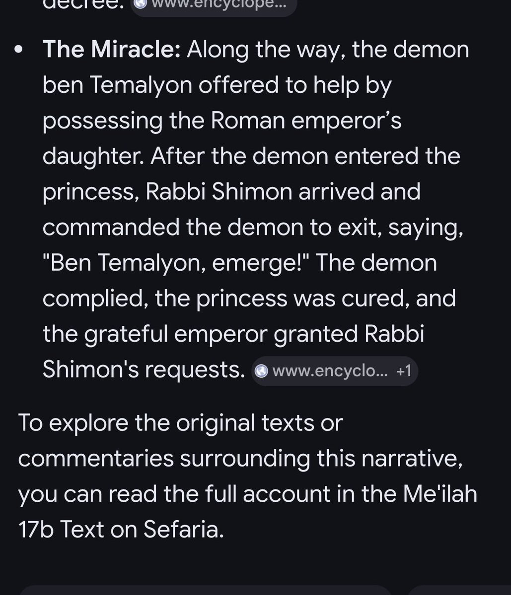 wayofftheres's tweet photo. Hey, you guys remember that whacky time in the Talmud when the Rabbis used a friendly demon possession on a Roman dudes daughter to get a law overturned? 

I’m sure that has no relevance today . ( Talmud link below) https://t.co/lGlDVNwaWl