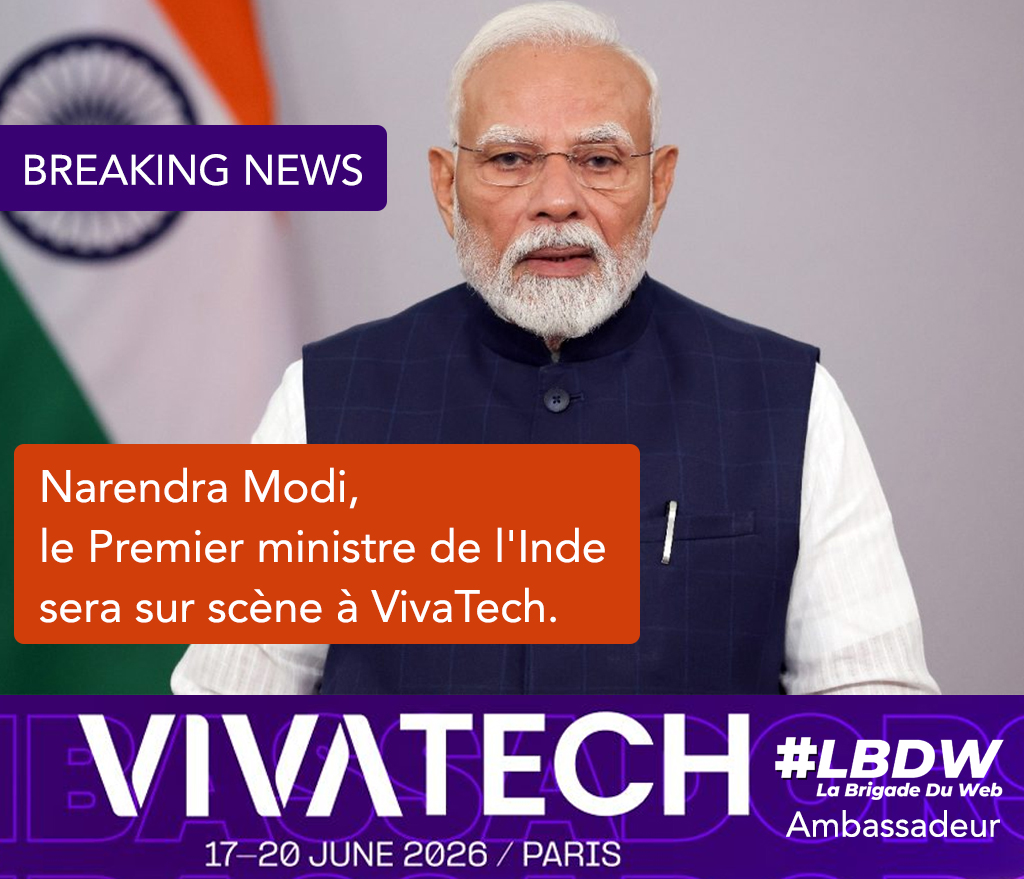camillejourdain's tweet photo. Breaking News : Narendra Modi, le Premier ministre de l'Inde, sera présent à #VivaTech.

Sa conviction : L'IA doit rester au service du peuple. Il est l'architecte du cadre MANAV, une doctrine mondiale pour une IA éthique, inclusive et souveraine.

Il sera sur scène à VivaTech pour la première fois.
Avez-vous déjà votre Pass ?
Code : CAMILLE20 pour bénéficier de 20% de réduction.
https://t.co/lptkTYqVad