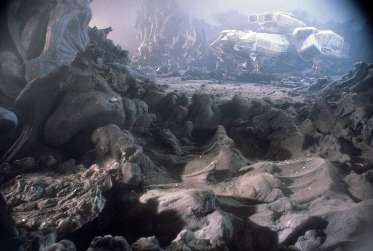avpgalaxy's tweet photo. #OnThisDay, in another 96 years, in 2122, the Nostromo lands on the surface of LV-426 after being re-routed to investigate an unknown signal from a possible extra-terrestrial intelligence. #Alien #Nostromo https://t.co/Yg8H6Sc7BJ