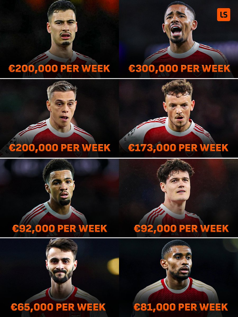 livescore's tweet photo. 🚨 Arsenal will listen to offers for EIGHT players this summer, according to BBC Sport 🤑

They could save £1.2M per week on their wage bill with these exits 💰 https://t.co/XolZonLi6w