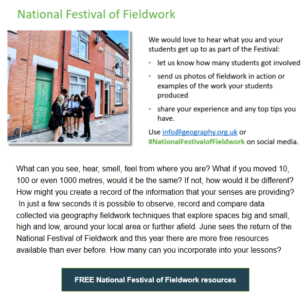 totalgeography's tweet photo. https://t.co/mgmlzmPkQC
Join in!
#NationalFestivalofFieldwork @The_GA https://t.co/7XvJOt6ZRc