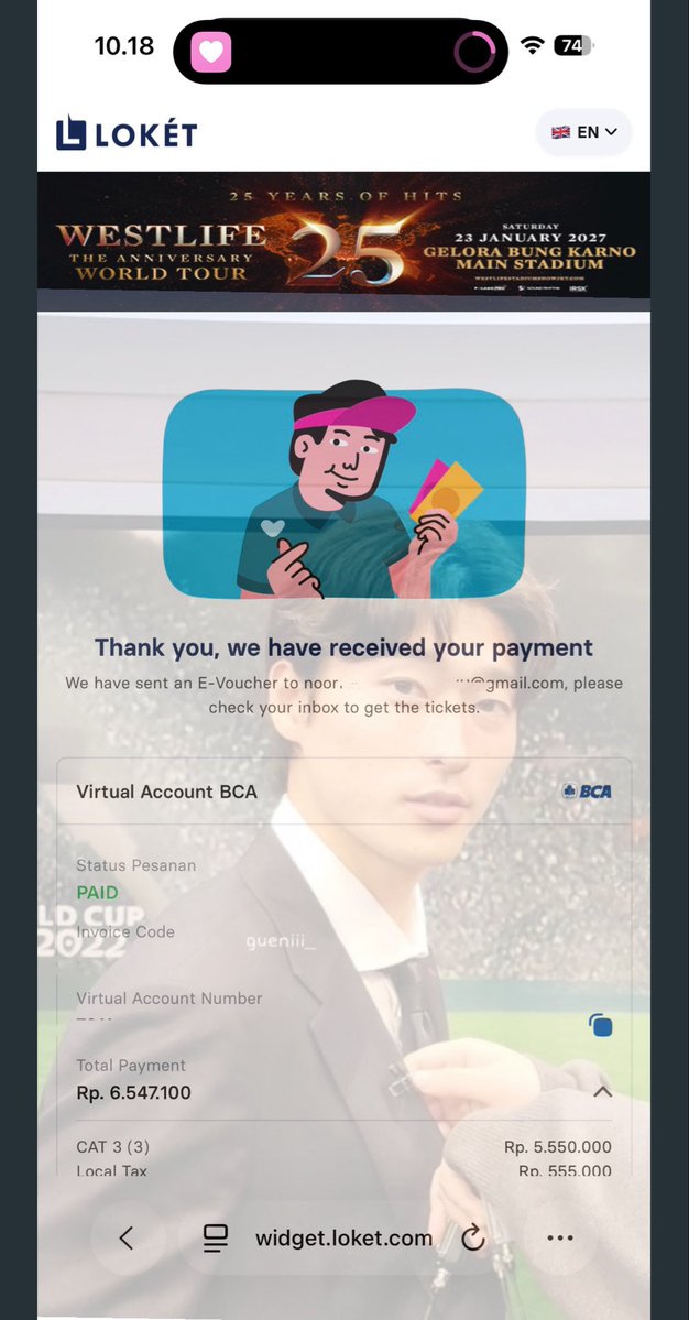 biutfly's tweet photo. NEO CITY - THE MOMENTUM IN JKT (NEO CITY) ✅
WESTLIFE IN JKT (CAT 3) ✅
BTS ARIRANG IN KUALA LUMPUR (CAT 7, CAT 4, CAT 5) ✅ https://t.co/6GsvUEPUY8
