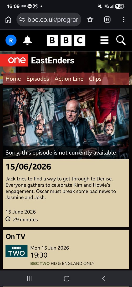 RyanSoapKing25's tweet photo. #EastEnders ✨  FIRST LOOK SPOILERS W/C 15th June 2026 

Monday 15th June 2026 7:30pm ( 29 mins) @BBCTwo 
✅Jack tries to find a way to get through to Denise 
✅ Everyone gathers to celebrate Kim and Howie's engagement 
 ✅ Oscar must break some bad news to Jasmine and Josh. https://t.co/7WgU8L6Jlh