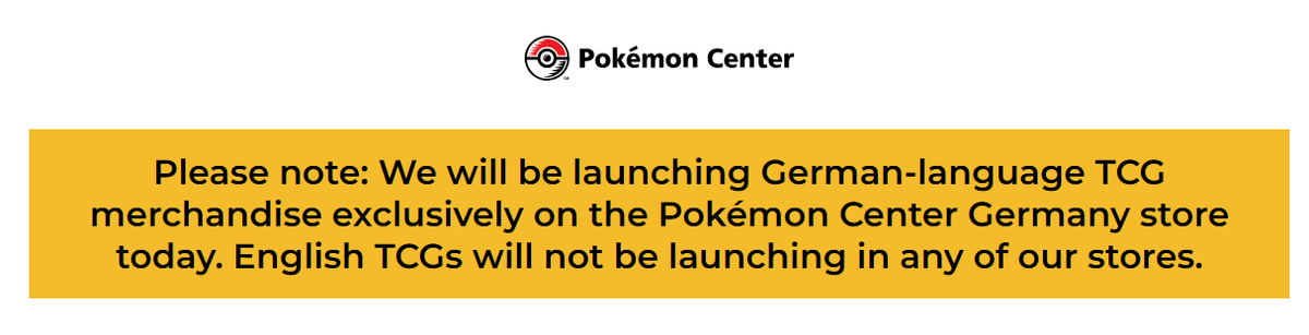PokemonFindr's tweet photo. No US Drop for Pokemon Center Today! Drop Today is Exclusively for Pokemon Center Germany!

Nice of them to let us know in advance lol 
#Pokemon #PokemonTCG https://t.co/cRsSXpb5Z2