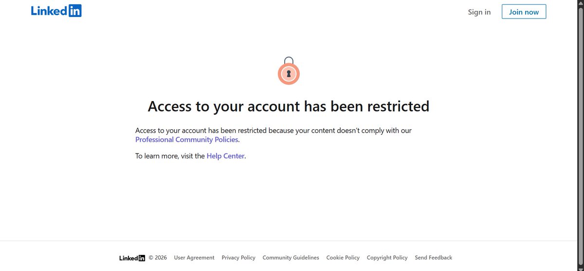 vickyxcodes's tweet photo. My account is restricted without any information, i have 
tried appealing but no response.

mail: vickyxcodes@gmail.com

I guess my account was compromised, if it is restricted because of it please guide me how to verify myself and recover my account.
@LinkedIn @LinkedInHelp https://t.co/BjEjf0eNnW