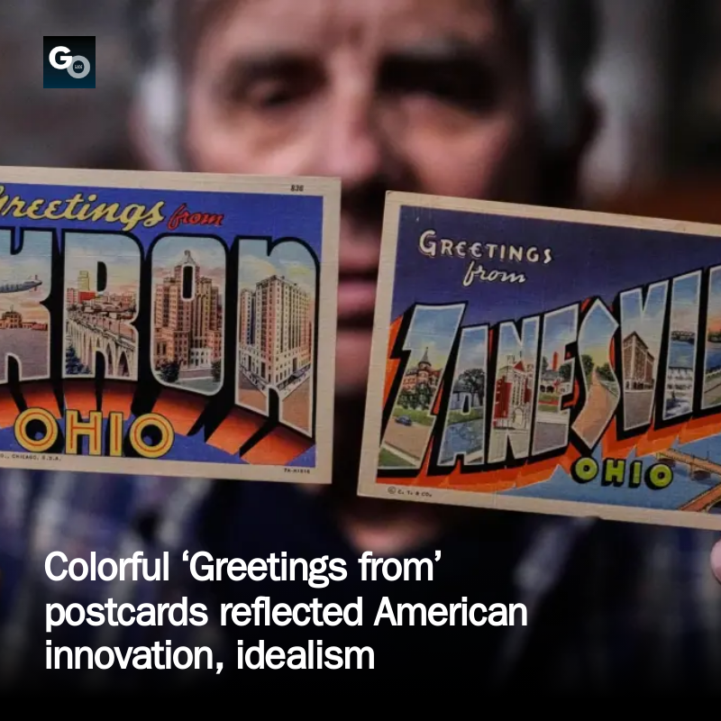 GoGuideLV's tweet photo. Colorful ‘Greetings from’ postcards reflected American innovation, idealism https://t.co/vRz9IDyjA9 https://t.co/HOxnxyfLbR
